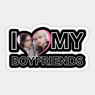 Stray Kids Felix and Hyunjin I Love My Boyfriends Sticker